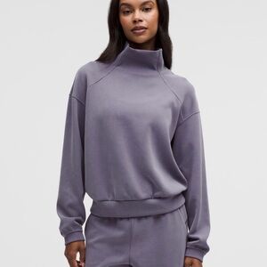 Lululemon Purple Brushed Softstreme Funnel Neck